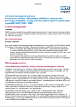 Clinical Commissioning Policy: Stereotactic ablative radiotherapy (SABR) for patients with previously irradiated, locally recurrent primary pelvic tumours (All ages)
